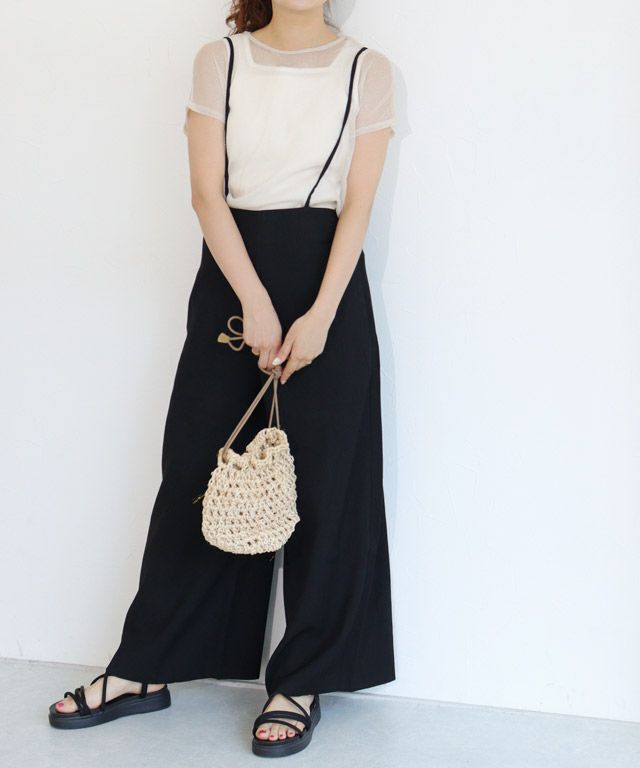 157cm / ラメ / ライトベージュ / フレンチスリーブ / M