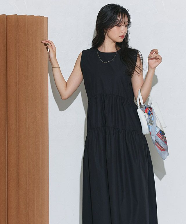 ラウンドティアードワンピース | 【公式】Pierrot（ピエロ）レディース