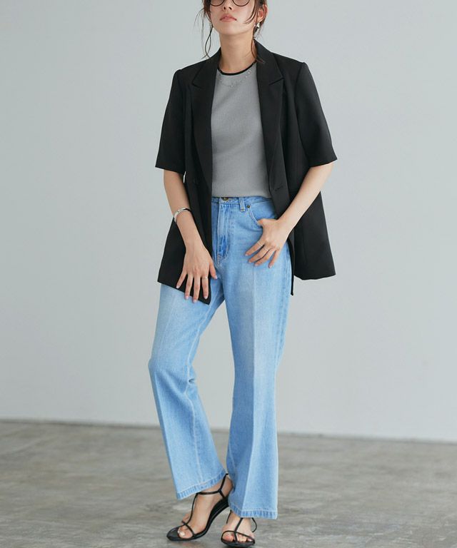 167cm / グレー×ブラック / M