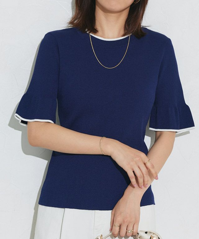 167cm / ネイビー×ホワイト / M