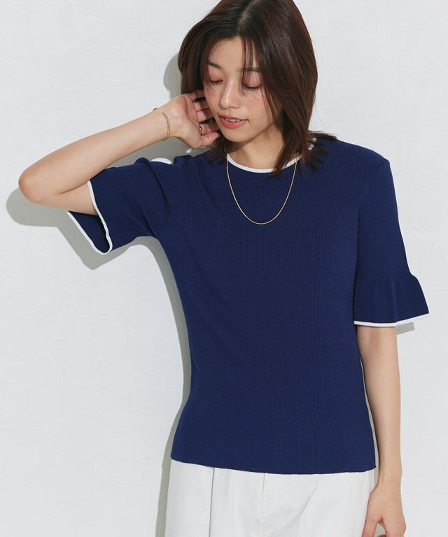 167cm / ネイビー×ホワイト / M