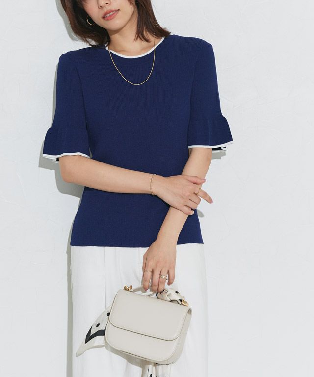 167cm / ネイビー×ホワイト / M