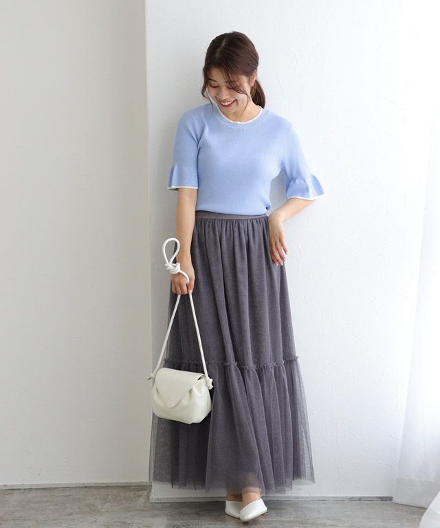 150cm / ブルー×アイボリー / M