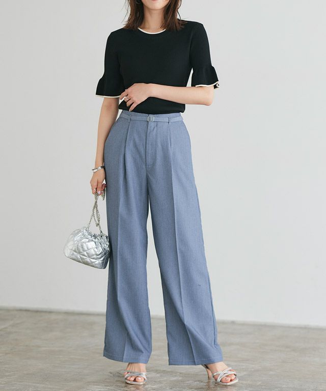 167cm / ブラック×アイボリー / M