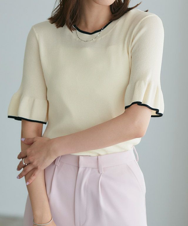 167cm / アイボリー×ブラック / M