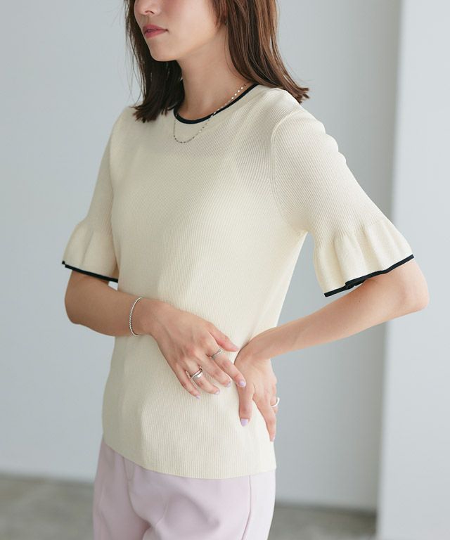 167cm / アイボリー×ブラック / M