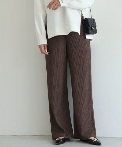 M&KYOKO プリーツパンツ 新品未使用 プリーツパンツ レディース 春夏秋(M〜L)カットツイルボックス