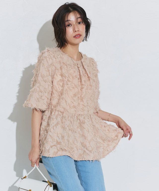 166cm / ピンクベージュ / M