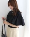 163cm / ブラック / ラッフルフリル / M