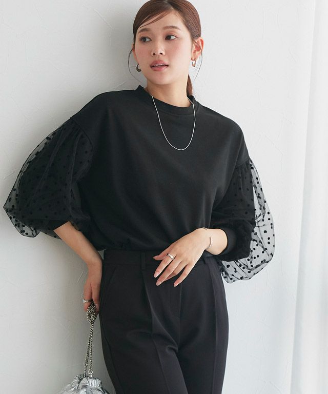 166cm / ブラック×ドット / M