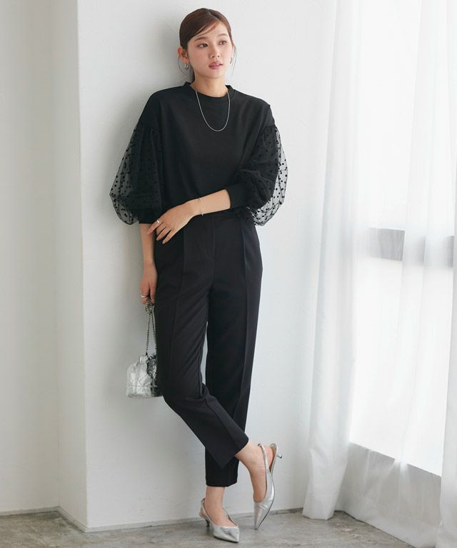 166cm / ブラック×ドット / M