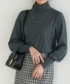 167cm / 杢チャコール / タートルネック / M