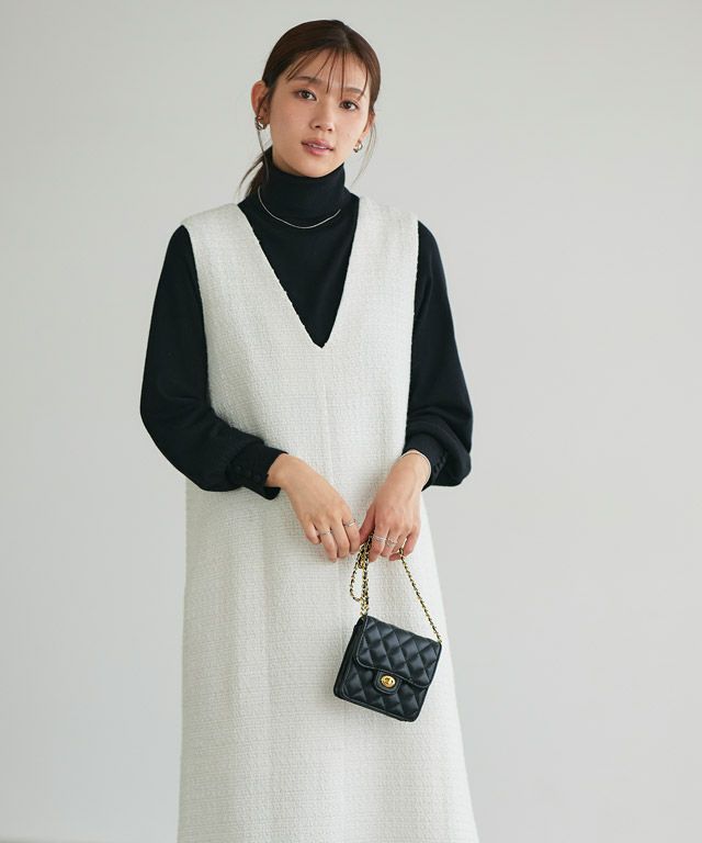 166cm / ブラック / タートルネック / M