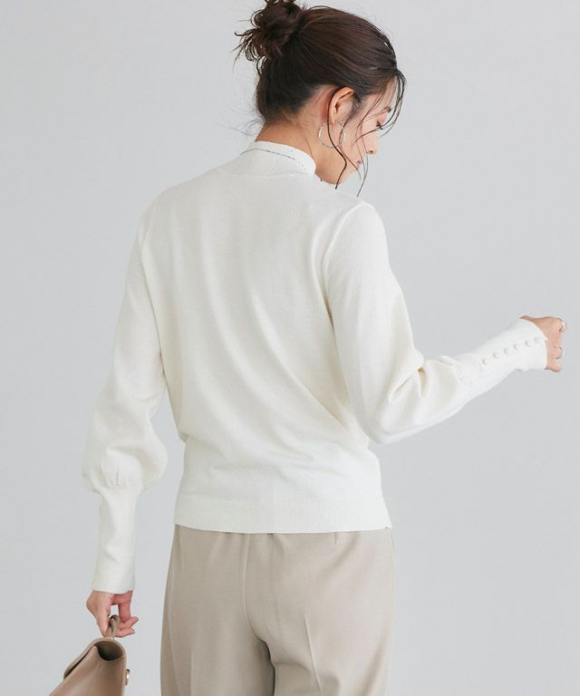 167cm / オフホワイト / ハイネック / M