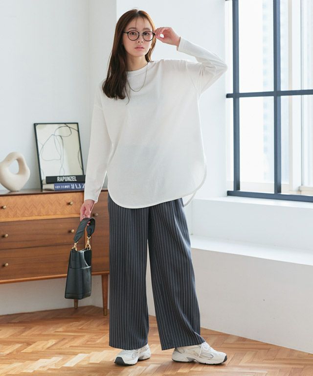 167cm / ストライプ/チャコール / TM