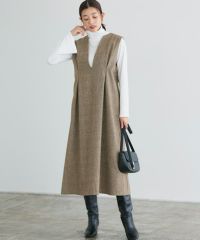 選べる柄タックジャンパースカート