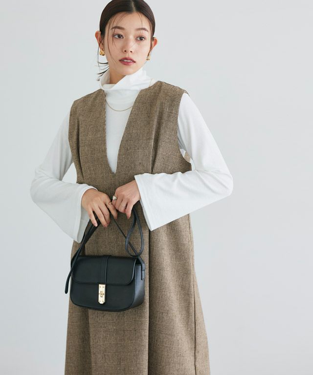 167cm / チェック/ブラウン / M