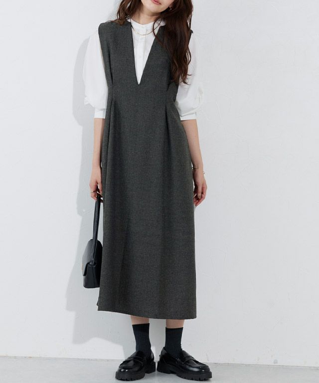 166cm / ヘリンボーンB / Dチャーコール / M