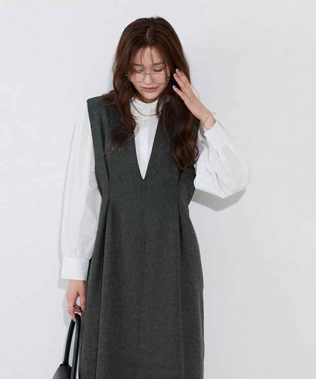 166cm / ヘリンボーンB / Dチャーコール / M