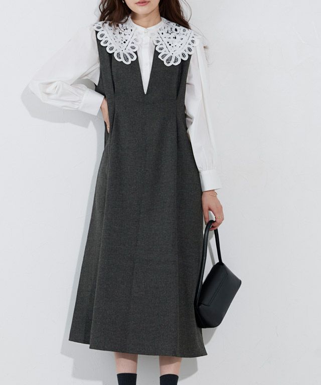 166cm / ヘリンボーンB / Dチャーコール / M