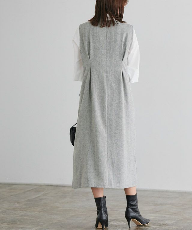 167cm / ヘリンボーンA / グレー / M