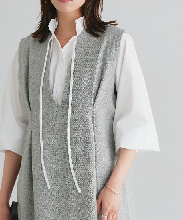 167cm / ヘリンボーンA / グレー / M