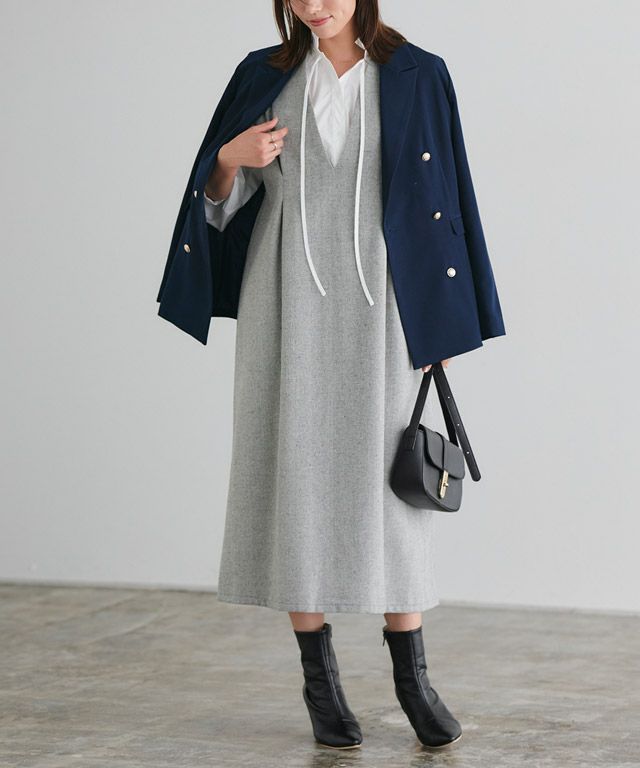 167cm / ヘリンボーンA / グレー / M