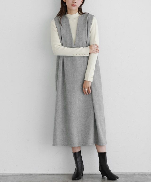 166cm / ヘリンボーンA / グレー / M