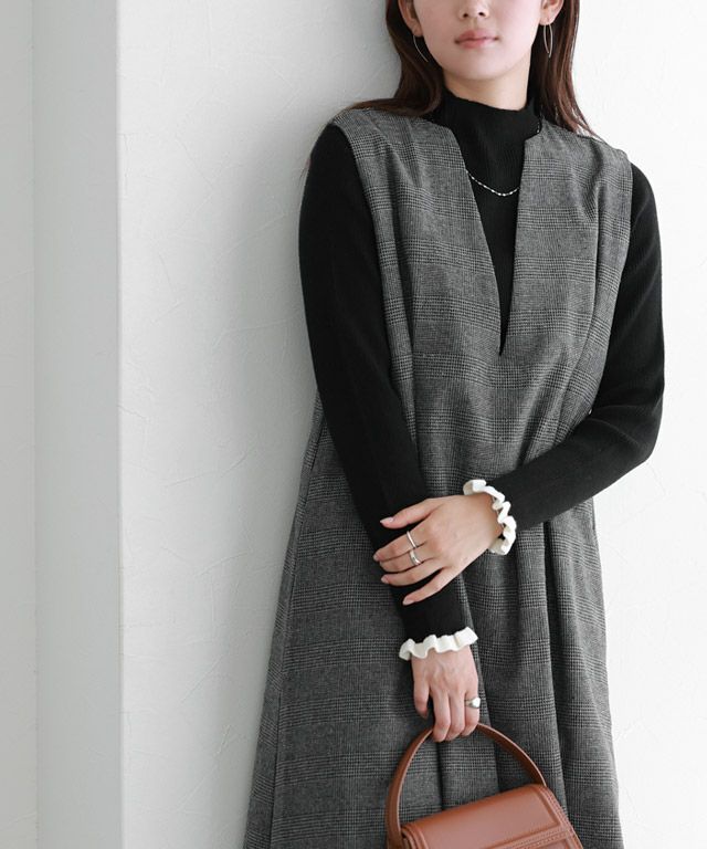 166cm / チェック / チャコール / M