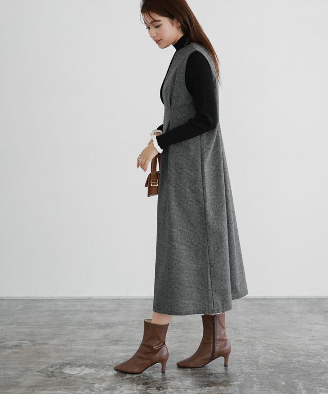 166cm / チェック / チャコール / M