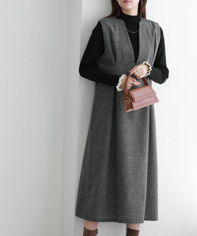 166cm / チェック / チャコール / M