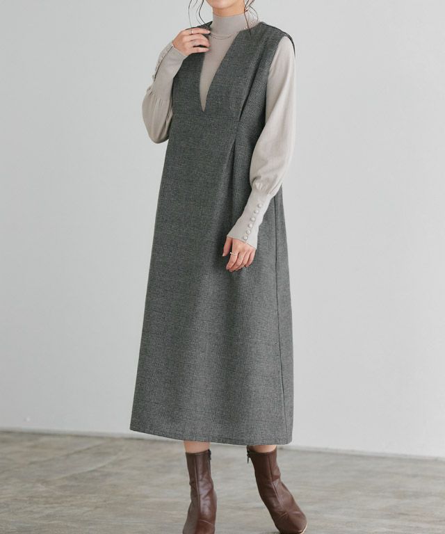 166cm / チェック / チャコール / M