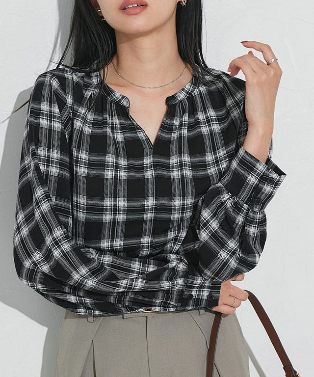 162cm / チェック / ブラック / M