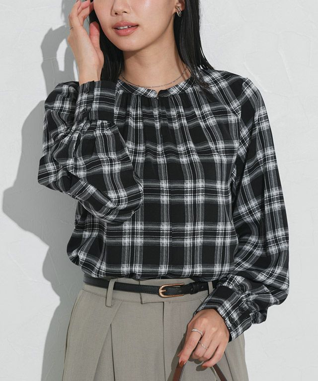 162cm / チェック / ブラック / M