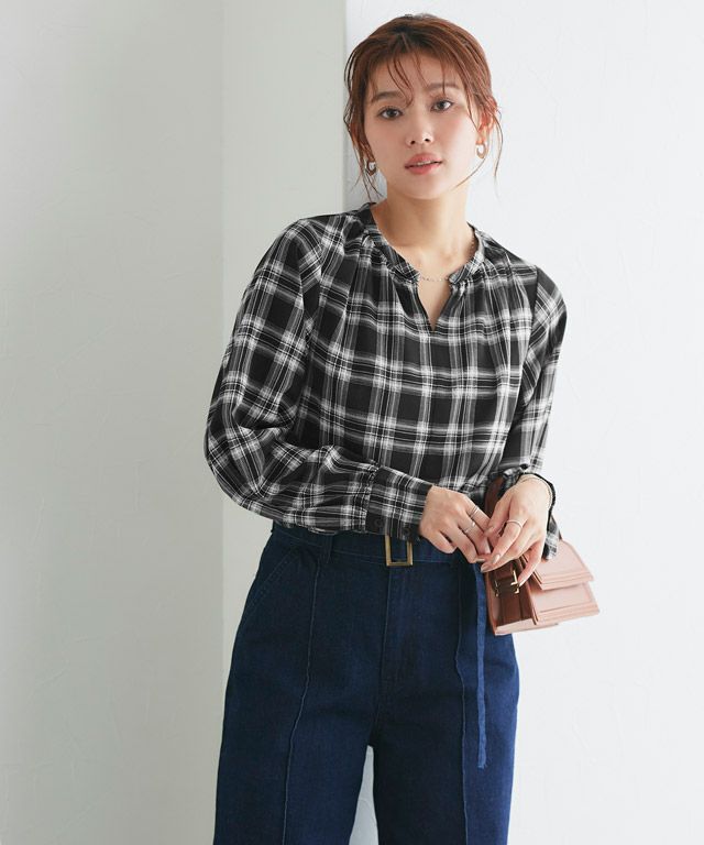 166cm / チェック / ブラック / M