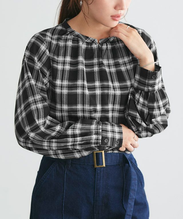 166cm / チェック / ブラック / M