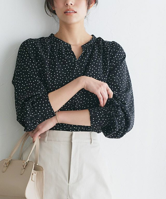 167cm / ドット / ブラック / M