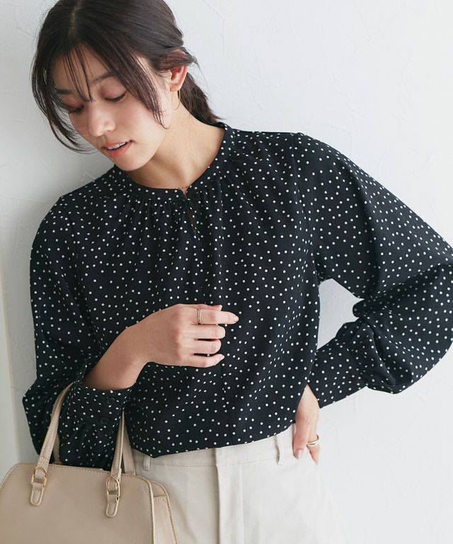 167cm / ドット / ブラック / M