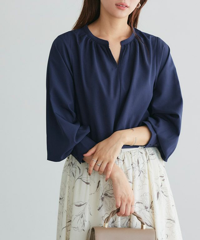 166cm / 無地 / ネイビー / M