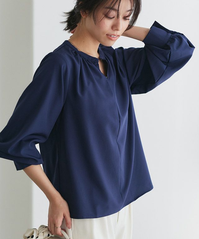 167cm / 無地 / ネイビー / M