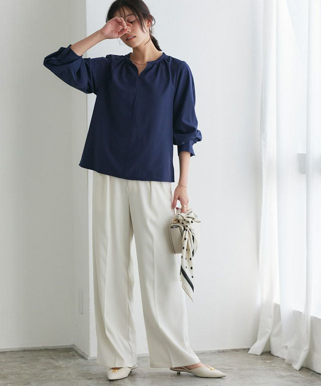 167cm / 無地 / ネイビー / M