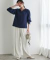 167cm / 無地 / ネイビー / M
