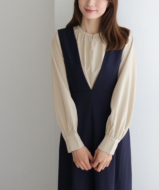 163cm / 無地 / ベージュ / M