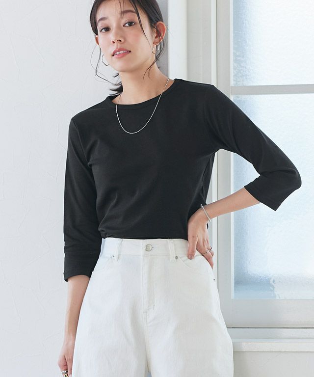 167cm / ブラック / 七分袖 / M