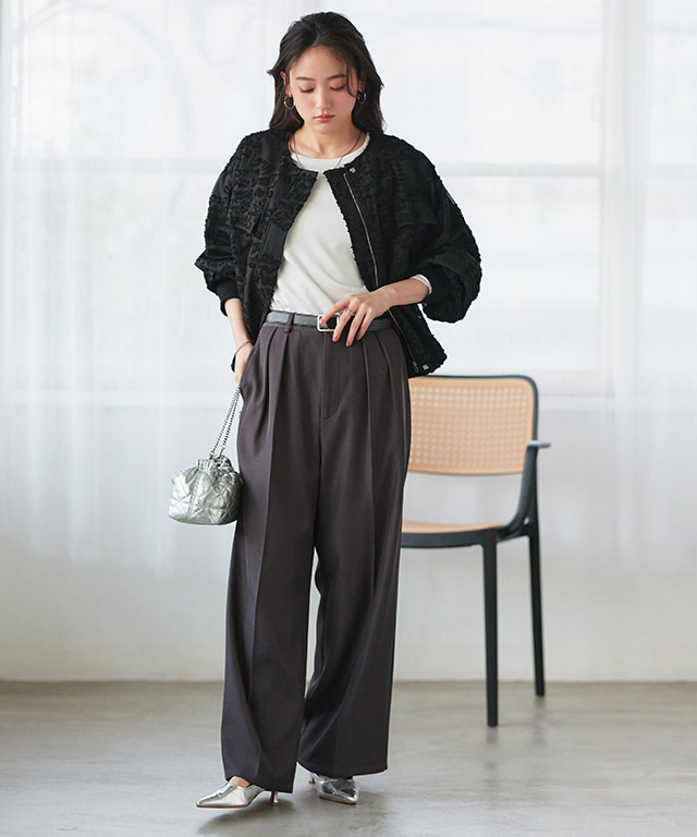 166cm / グレージュ / 七分袖 / M