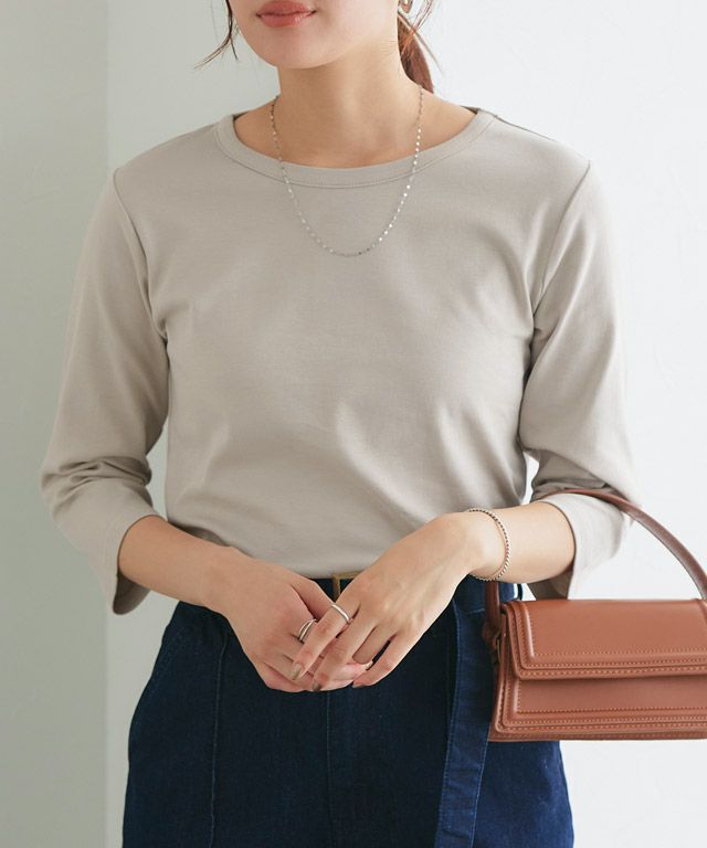 166cm / グレージュ / 七分袖 / M