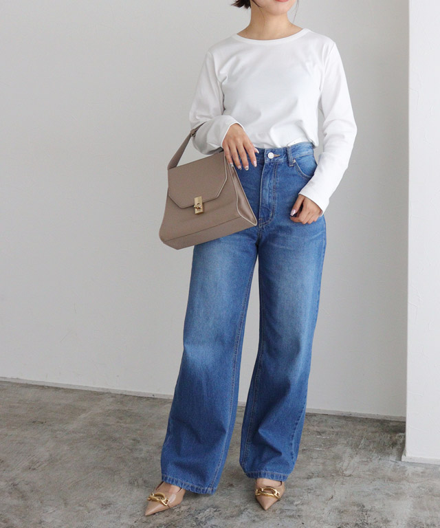 166cm / グレージュ / 七分袖 / M