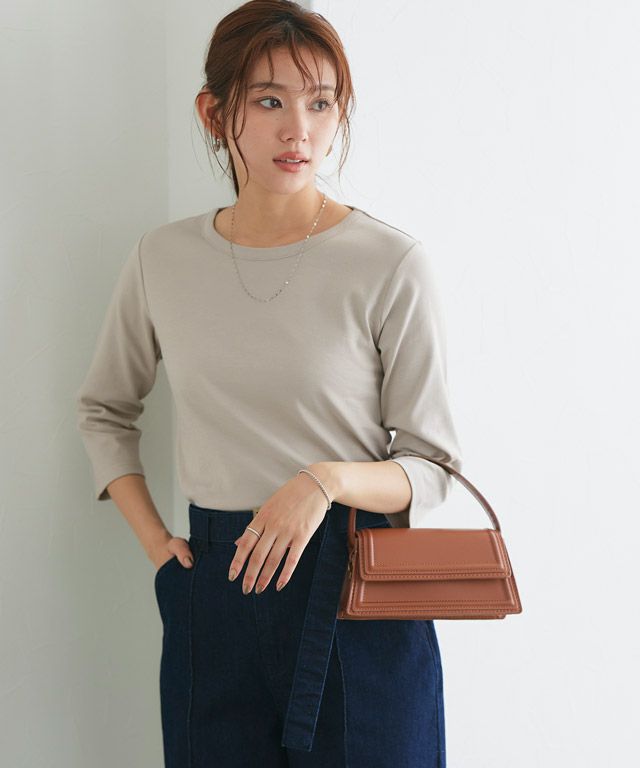 166cm / グレージュ / 七分袖 / M