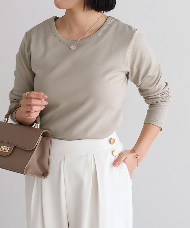 166cm / オフホワイト / 七分袖 / M