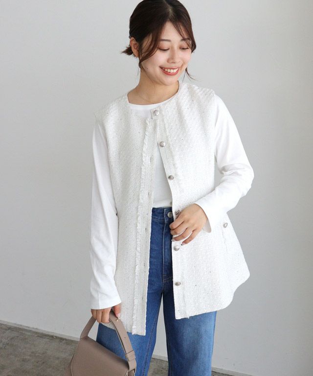 150cm / オフホワイト / 長袖 / M